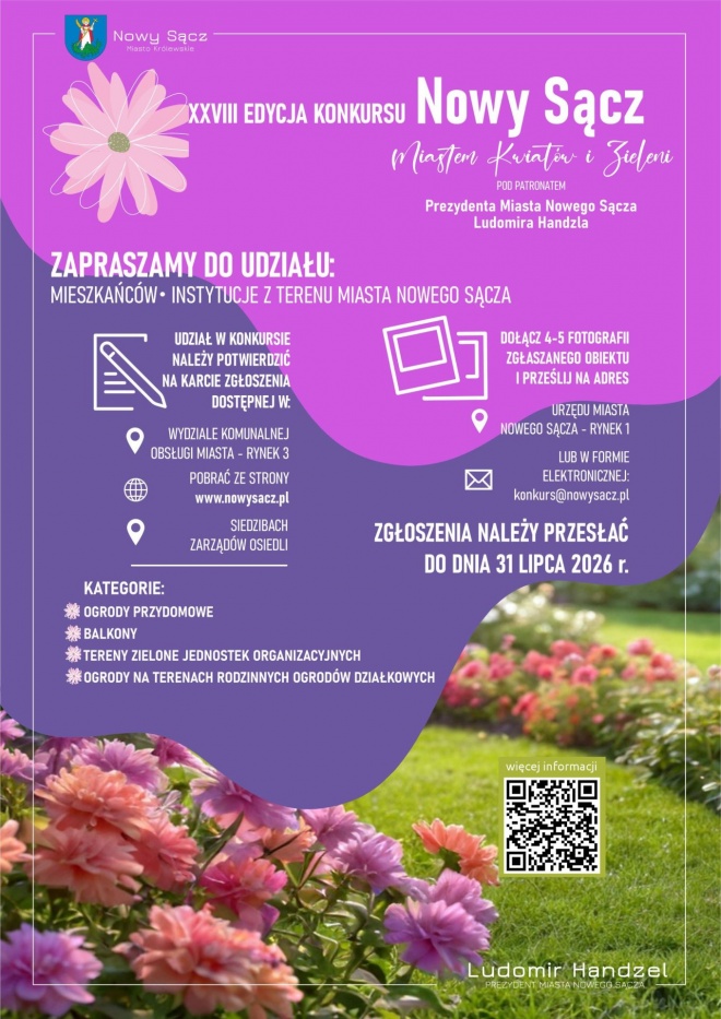 Plakat informujący o konkursie Plakat informujący o konkursie