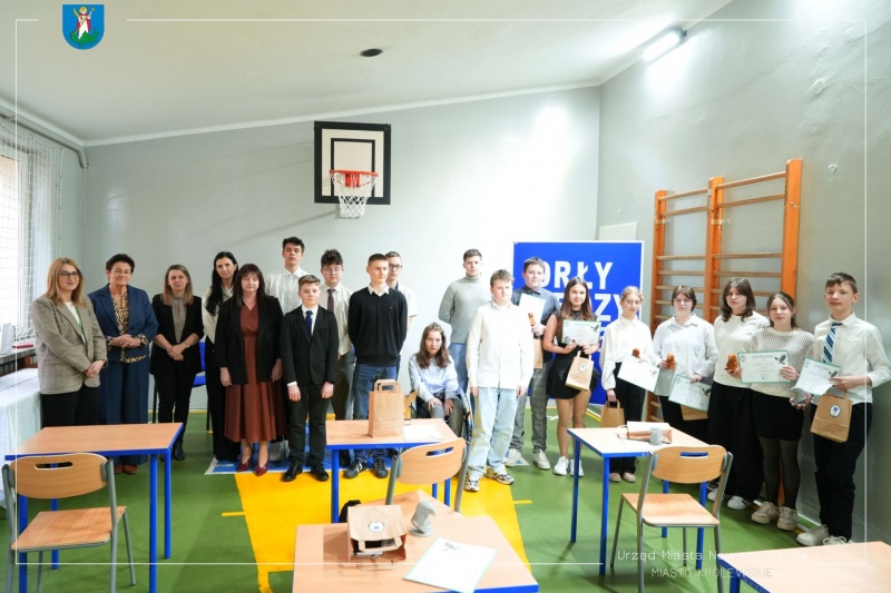 Uczestnicy konkursu "Orły wiedzy"