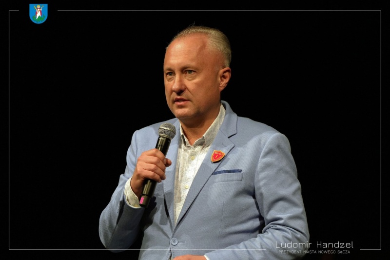 Prezydent Ludomir Handzel podczas Festiwalu Młodych Talentów