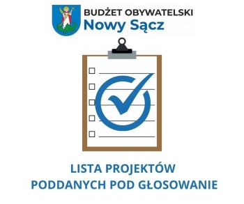 Zdjęcie do artykułu Lista projektów poddanych pod głosowanie w ramach Budżetu Obywatelskiego Miasta Nowego Sącza na 2026 rok
