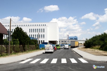 Nowa ulica przy budowanym Sądzie Rejonowym