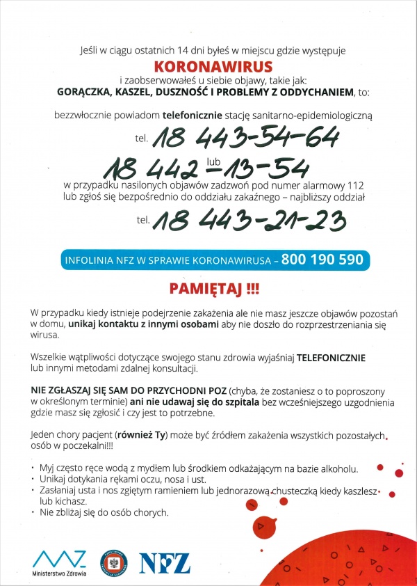 Plakat - Koronawirus