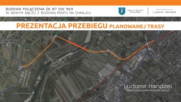 Zdjęcie przedstawia widok przebiegu planowanej trasy