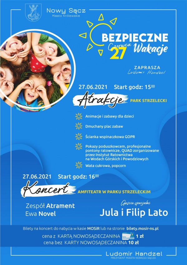 Plakat - Bezpieczne wakacje 