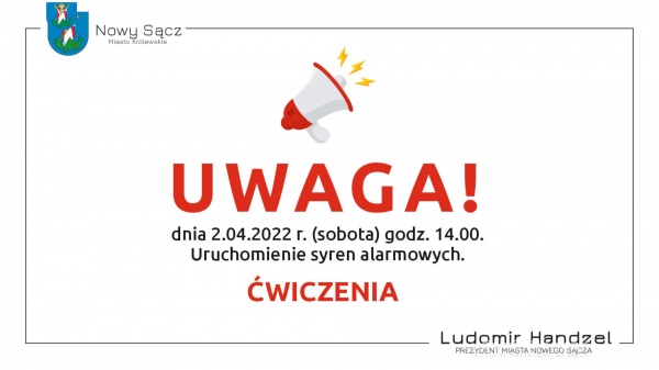 Komunikat dotyczący uruchomienia syren alarmowych