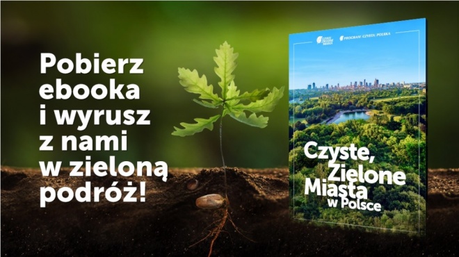 Plakat informujący o możliwości pobrania ebooka