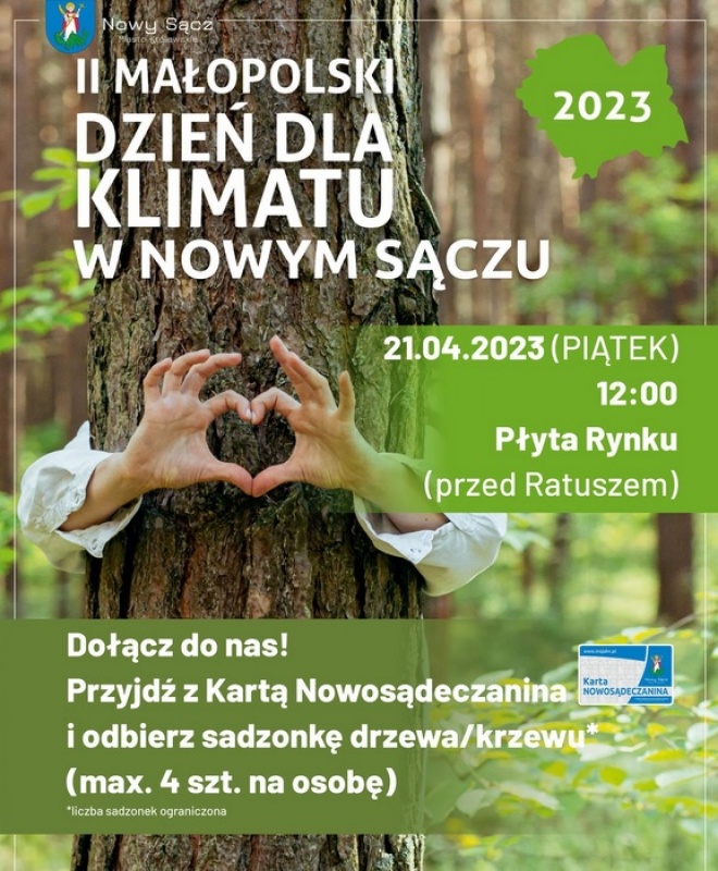 Plakat informujący o akcji 
