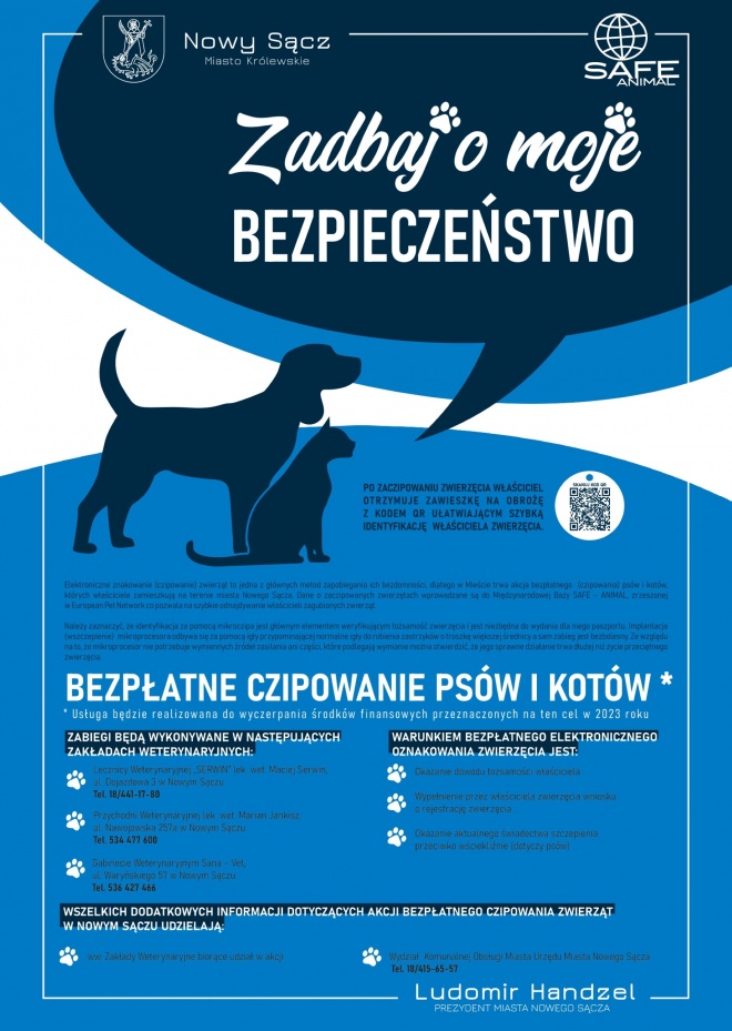 Plakat inforumjący o akcji