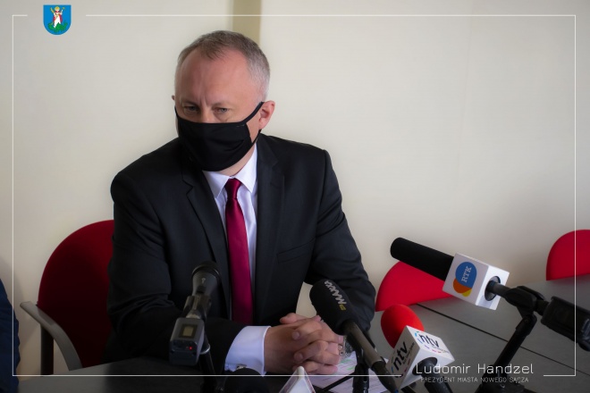 Prezydent Ludomir Handzel przemawia 