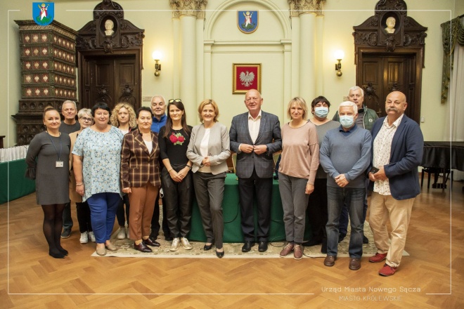 Zastępca prezydenta Magdalena Majka wraz z grupą ekspertów z Litwy.