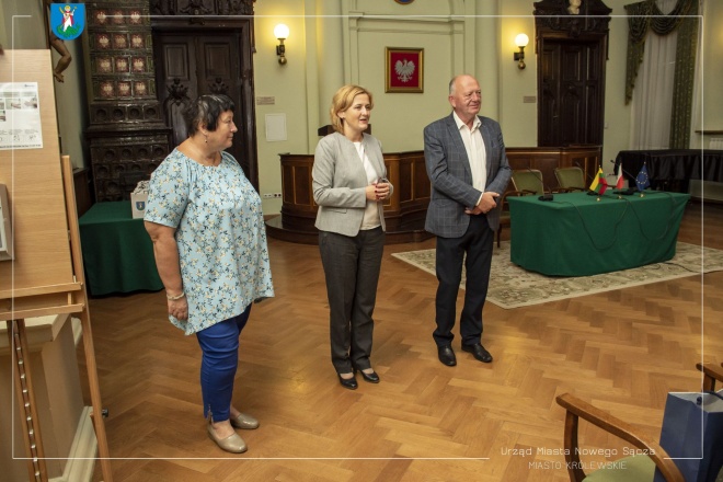 Zastępca prezydenta Magdalena Majka, radny Leszek Zegzda.