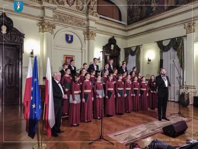 Chór „Scherzo” I Liceum Ogólnokształcącego w Nowym Sączu.