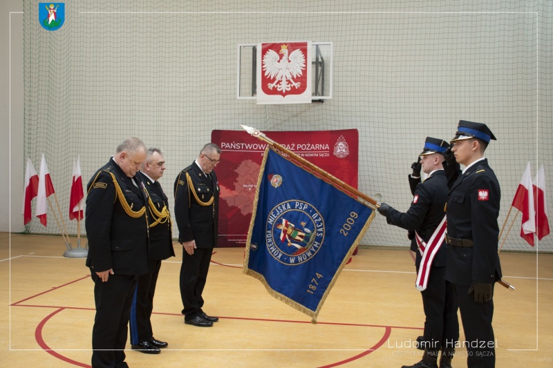 Uroczyste pożegnanie komendanta Pawła Motyki