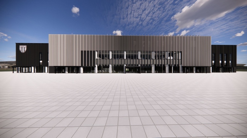 Wizualizacja budynku stadionu Sandecji