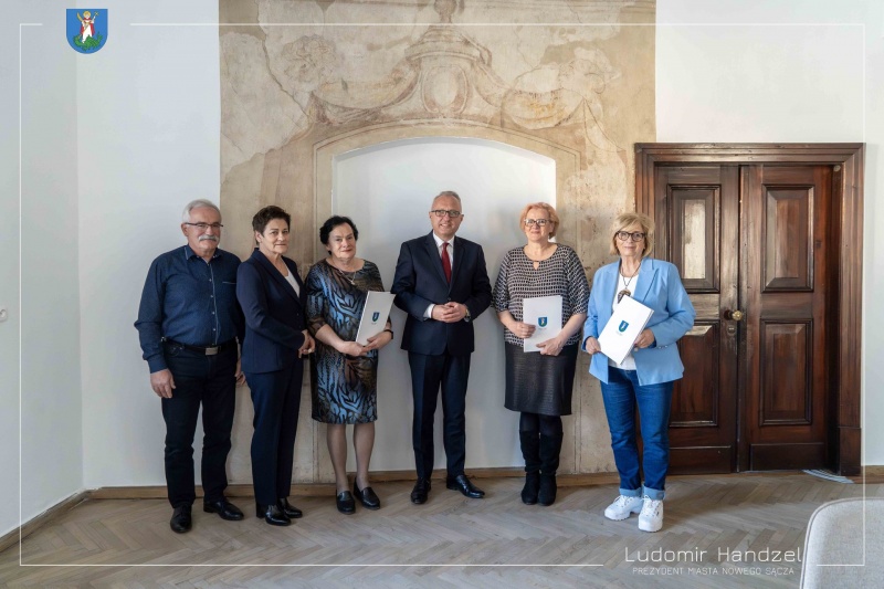 Uczestnicy spotkania Rady ds. Polityki Senioralnej przy Prezydencie Miasta Nowego Sącza