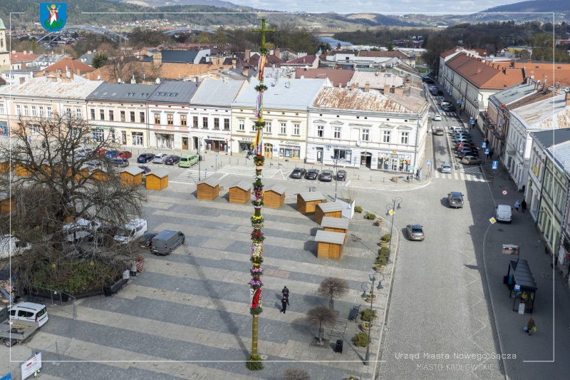 Palma wielkanocna na nowosądeckim rynku