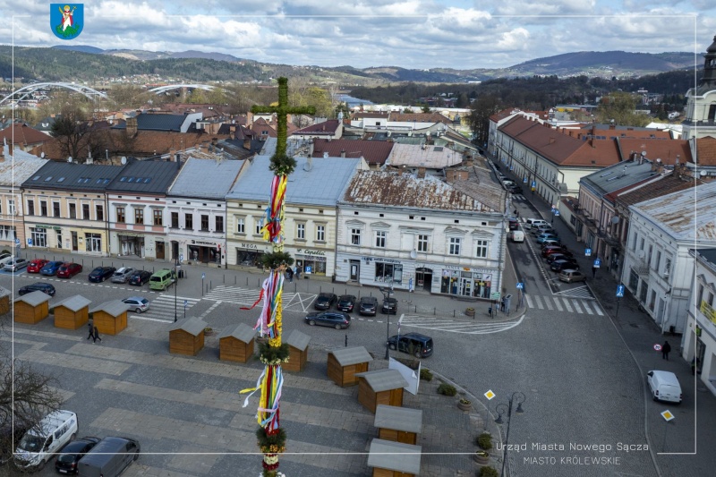 Palma wielkanocna na nowosądeckim rynku
