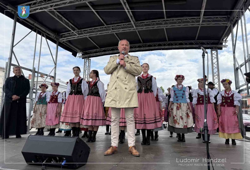 Prezydent Ludomir Handzel podczas Majówki Nowosądeczan