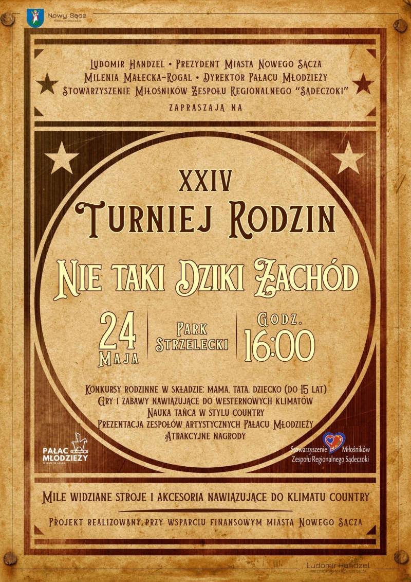 Plakat informujący o Turnieju Rodzin