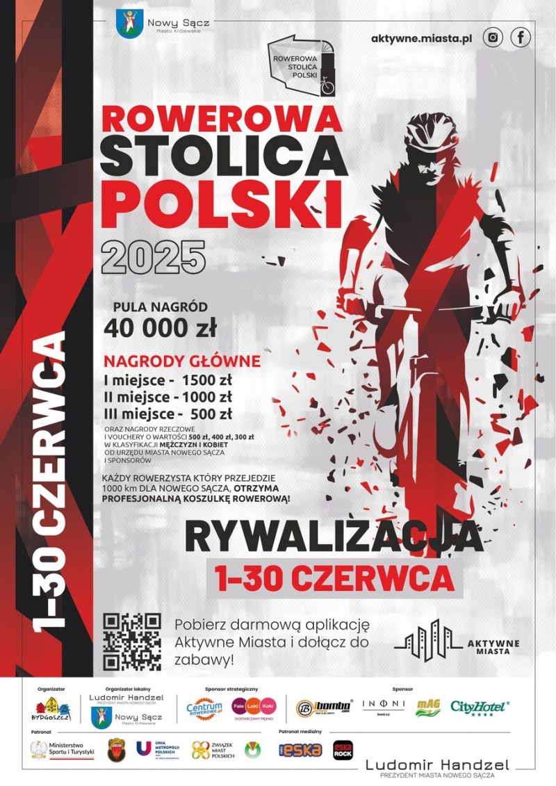 Plakat informujący o kolejnej edycji Rowerowej Stolicy Polski