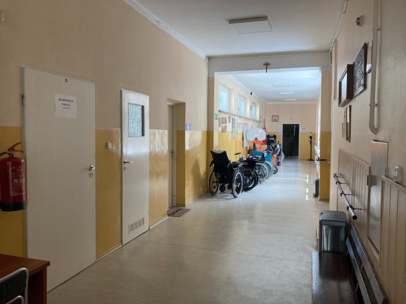 Wnętrze budynku Stowarzyszenia Nadzieja