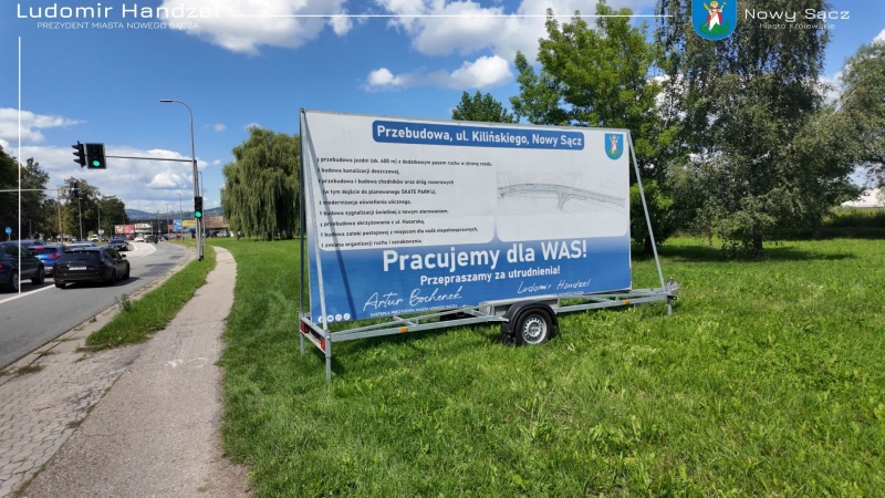 Fragment ul. Kilińskiego w Nowym Sączu