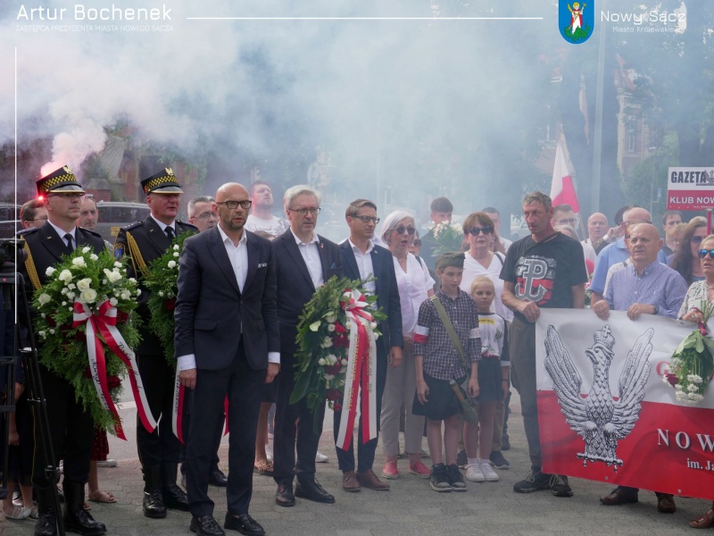 Obchody 81, rccznicy wybuchu Powstania Warszawskiego pod Pomnikiem Polskiego Państwa Podziemnego