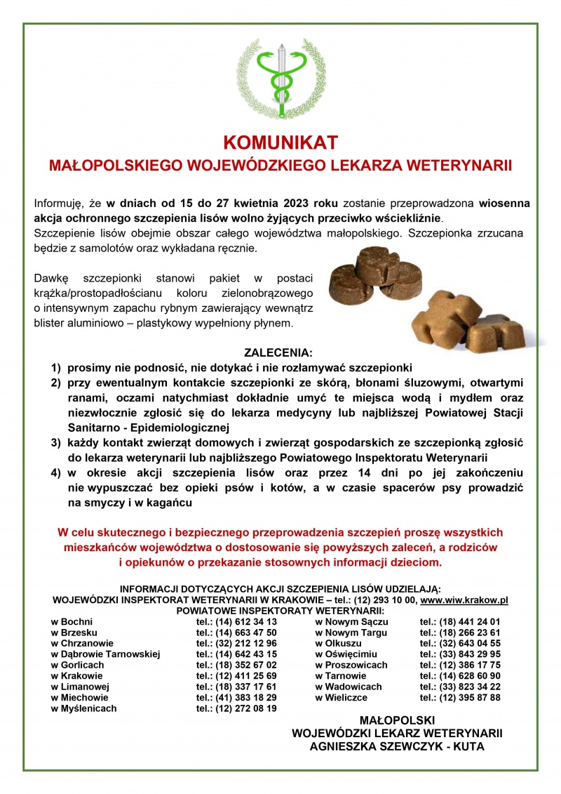 Plakat informacyjny