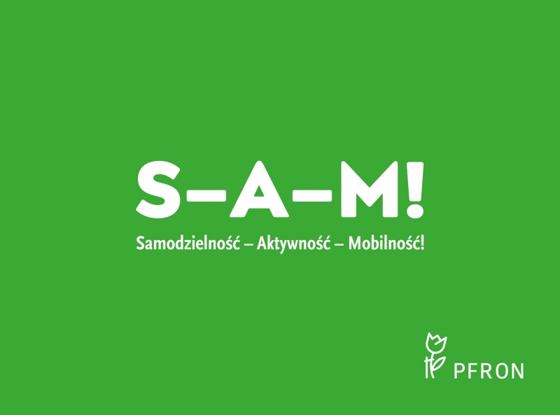 plakat promujący akcję „Samodzielność – Aktywność - Mobilność” 