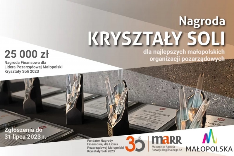 Informacja graficzna dotycząca nagrody Kryształy Soli