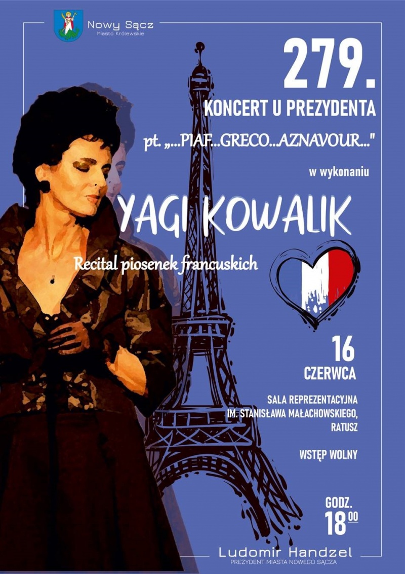 Plakat promujący 279. koncert u Prezydenta 