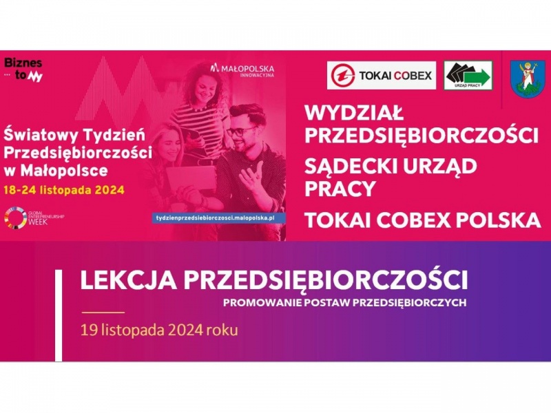 Logo światowego Tygodonia Przedsiębiorczości